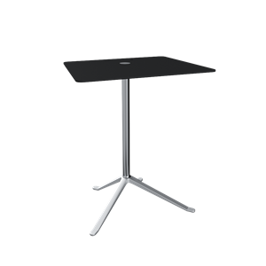 Fritz Hansen Little Friend KS13 Sidebord Justerbar Højde Sort/Poleret Aluminium