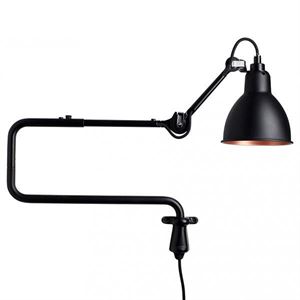 Lampe Gras N303 Væglampe Mat Sort & Mat Sort & Kobber