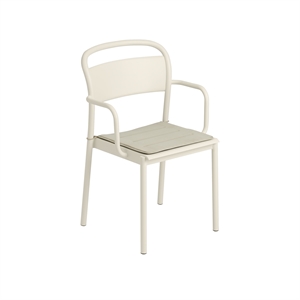 Muuto Linear Steel Spisebordsstol Pude Grå