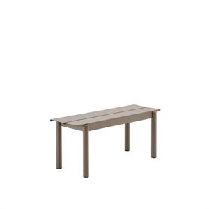 Muuto Linear Steel Bænk Taupe 110 x 34 cm