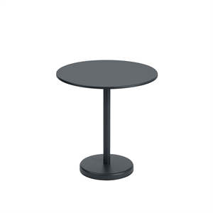 Muuto Linear Steel Café Havebord Sort Ø70