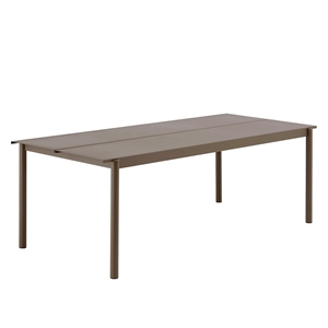 Muuto Linear Steel Bord Taupe 220 x 90 cm