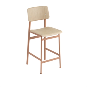 Muuto Loft Barstol Eg/Støvet Rose H98,5