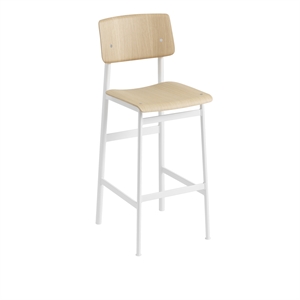 Muuto Loft Barstol Eg/Hvid H108,5