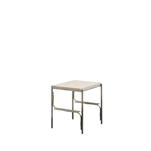 Louise Roe Axis Display Unit 01 Reol Rustfri Stål/Ataija Azul Marble