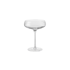 Louise Roe Champagne Coupe Triple Cut Champagneglas Sæt af 4 Klar