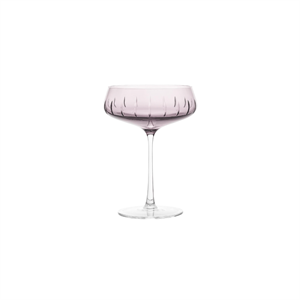 Louise Roe Champagne Coupe Single Cut Champagneglas Sæt af 4 Rose