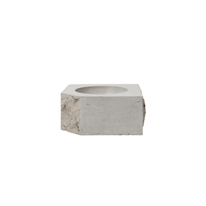 Louise Roe Gallery Object Stone Lysestage Lav Grey Cadoico Marble