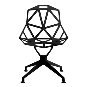 Magis Chair One 4 Star Spisebordsstol Sort