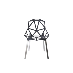 Magis Chair One 4 Legs Spisebordsstol Anodiseret/Grå Anthracite