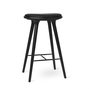 Mater High Stool Barstol Sort Bejdset Eg 74cm