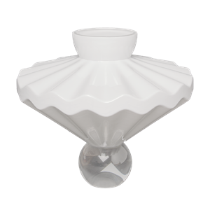 Stori Ballerina Glas Vase Milky