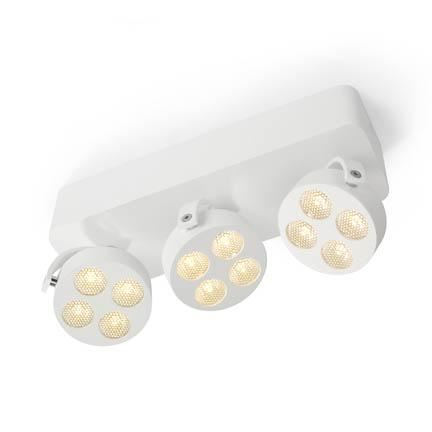 Trizo 21 Mini-Pi 3 UP Spot- & Loftslampe Hvid
