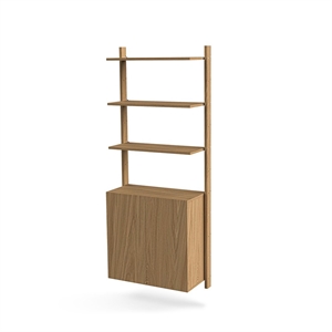 Mazo MOD Model 7 Reolsystem 2x1925 Skinne + 3 Hylder + Kabinet Eg