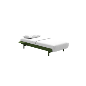 MOEBE Bed Sengeramme 90 cm Pine Green