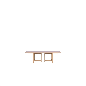 MOEBE Rectangular Spisebord 160x90 Med 2 Udtræk Soft Lilac