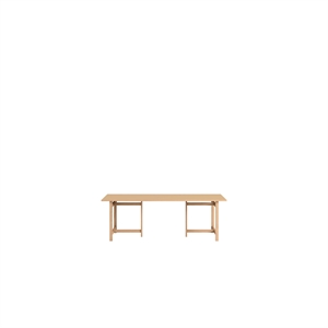 MOEBE Rectangular Spisebord 220x90 Muted Peach