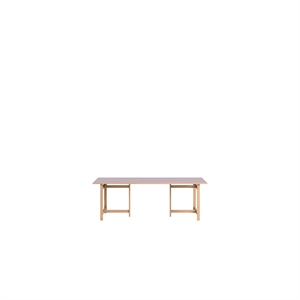 MOEBE Rectangular Spisebord 220x90 Soft Lilac