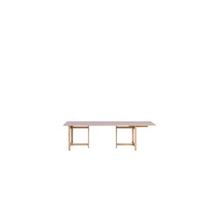 MOEBE Rectangular Spisebord 220x90 Med 1 Udtræk Soft Lilac