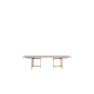 MOEBE Rectangular Spisebord 220x90 Med 2 Udtræk Soft Lilac