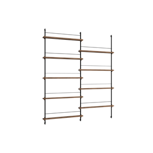 Moebe Magazine Shelving MS.180.2 Røget Eg/Sort