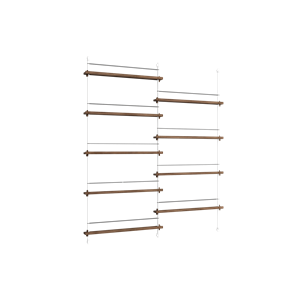 Moebe Magazine Shelving MS.180.2 Røget Eg/Hvid