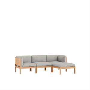 MOEBE Modular 3-Personers Sofa Med Sider & Chaiselong Autum 101