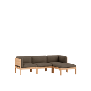 MOEBE Modular 3-Personers Sofa Med Sider & Chaiselong Autum 361