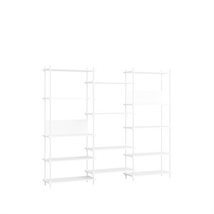 MOEBE S.200.3.A Reol System Hvid/hvid