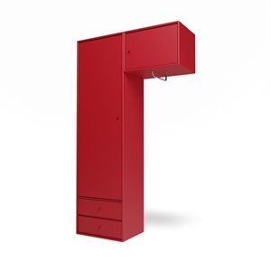 Montana Selection Attire II Garderobeskab Med Ophæng 165-Beetroot