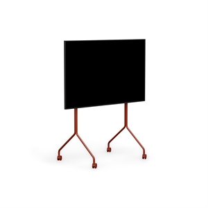 Pedestal Moon Rollin' Tall TV Stander Burnin' Red
