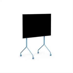 Pedestal Moon Rollin' Tall TV Stander Powder Blue