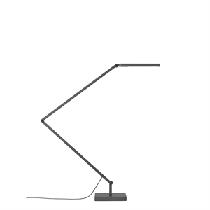 Nemo Untitled Linear Bordlampe med Base Titangrå 3000K