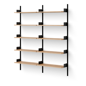New Works Library Reol 1900 Egetræ/Sort