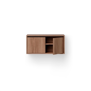 New Works Cabinet Low w. Doors, Walnut