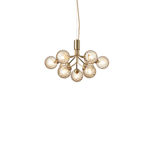 Nuura Apiales 9 Lysekrone Børstet Messing/Optic Gold