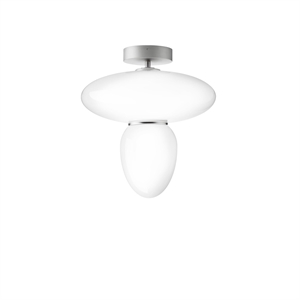 Nuura Rizzatto 42 Loftlampe Satin Sølv & Opal