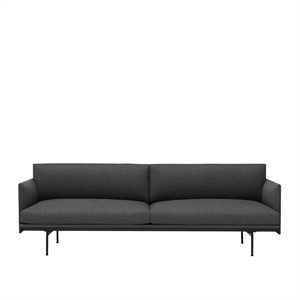 Muuto Outline 3-personers Sofa Remix 163/Sort