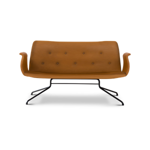 Bent Hansen Primum Sofa med Armlæn Sort/Cognac