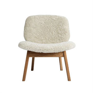 Ro Collection Pandora Lænestol Polstret Olieret Eg/Sheepskin Moonlight