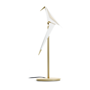 Moooi Perch Light Bordlampe Messing/Hvid