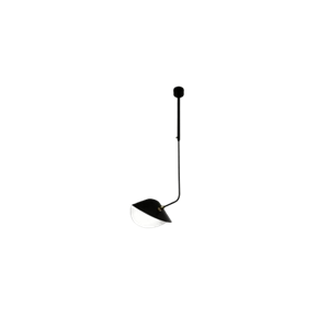 Serge Mouille Bibliothèque Curved Loftlampe Sort