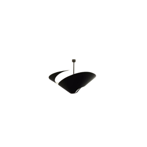 Serge Mouille Snail Loftlampe Ø85 Sort