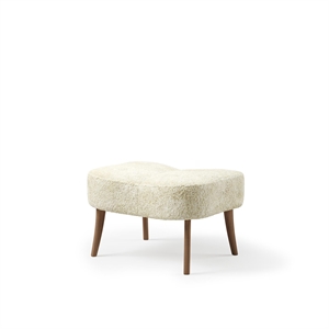 Warm Nordic Pragh Puf Sheepskin Off White/Natural Oileret Eg