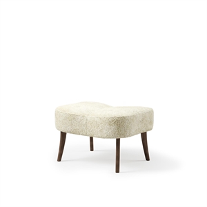 Warm Nordic Pragh Puf Sheepskin Off White/Røget Oileret Eg