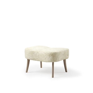 Warm Nordic Pragh Puf Sheepskin Off White/Hvidoileret Eg