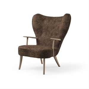 Warm Nordic Pragh Lænestol Sheepskin Drake/Hvidoileret Eg