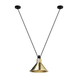 Lampe Gras N323 L Conic Pendel Sort/Messing