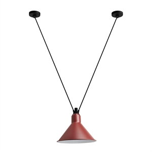 Lampe Gras N323 L Conic Pendel Sort/Rød