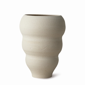 Ro Collection Hand Tuned Curved No. 60 Vase Vanilje